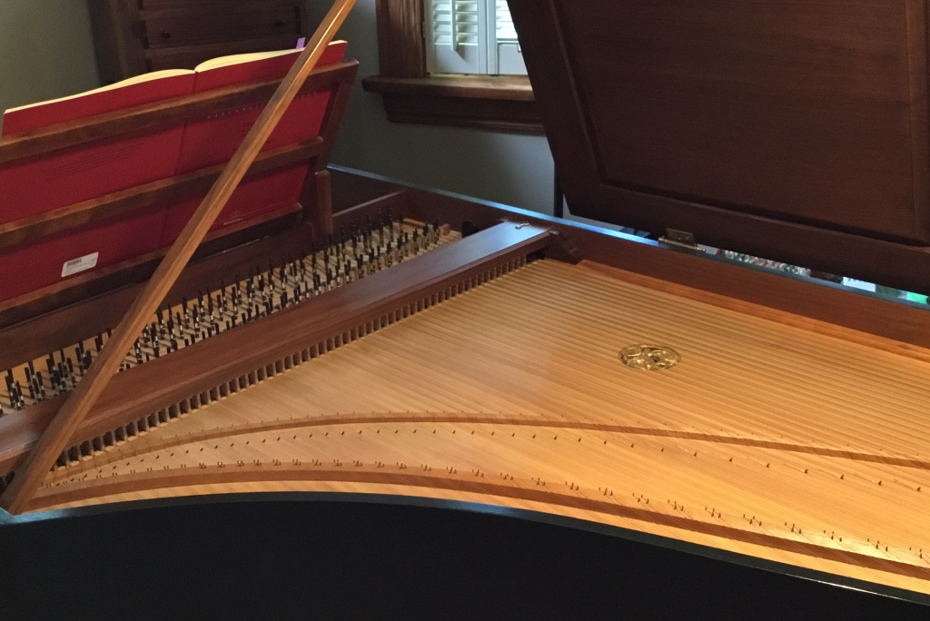 Valerie Hall's home harpsichord